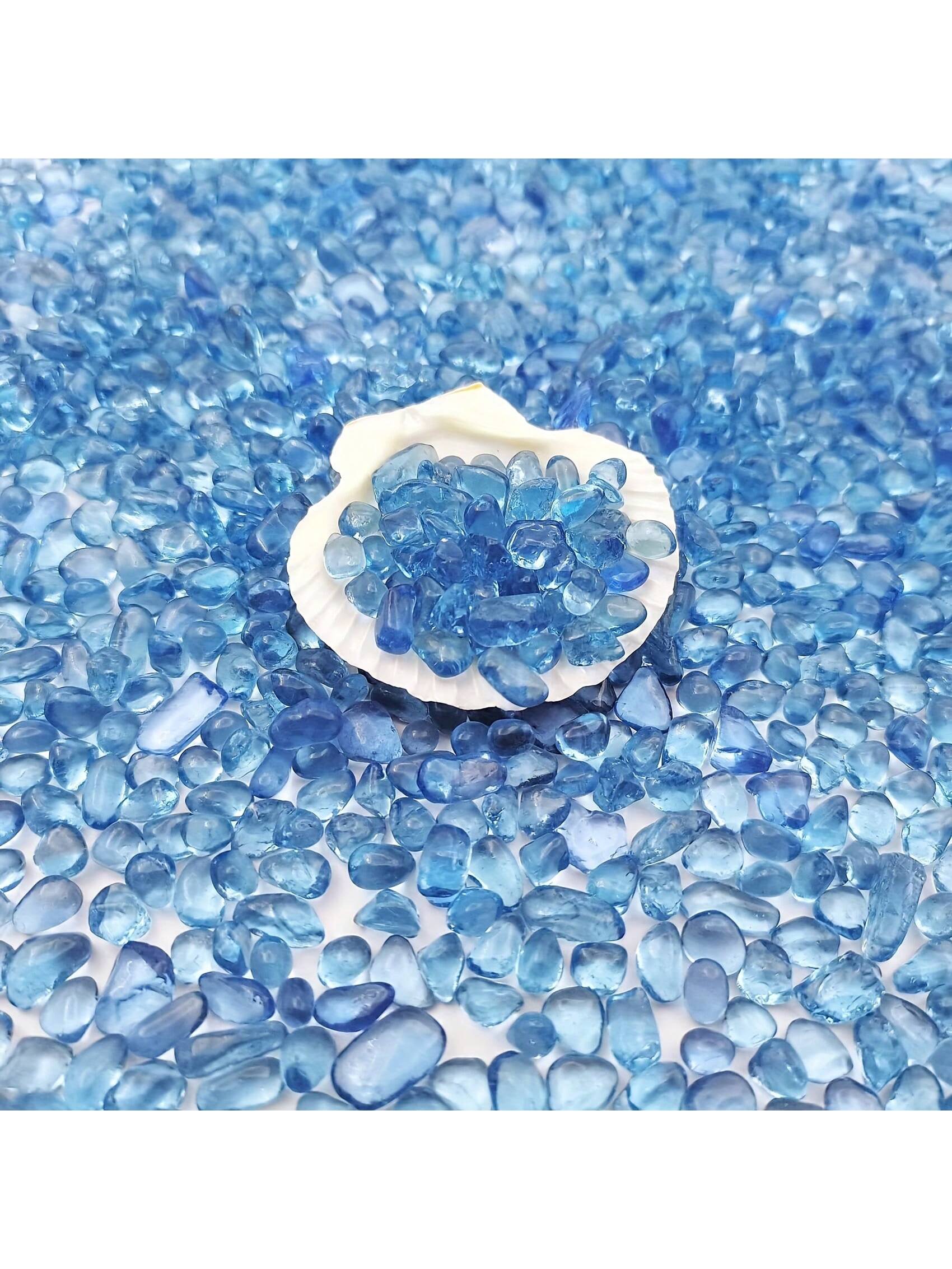 Marine Aquarium Gravel - الأزرق الزجاج الحصى 3 4 مللي