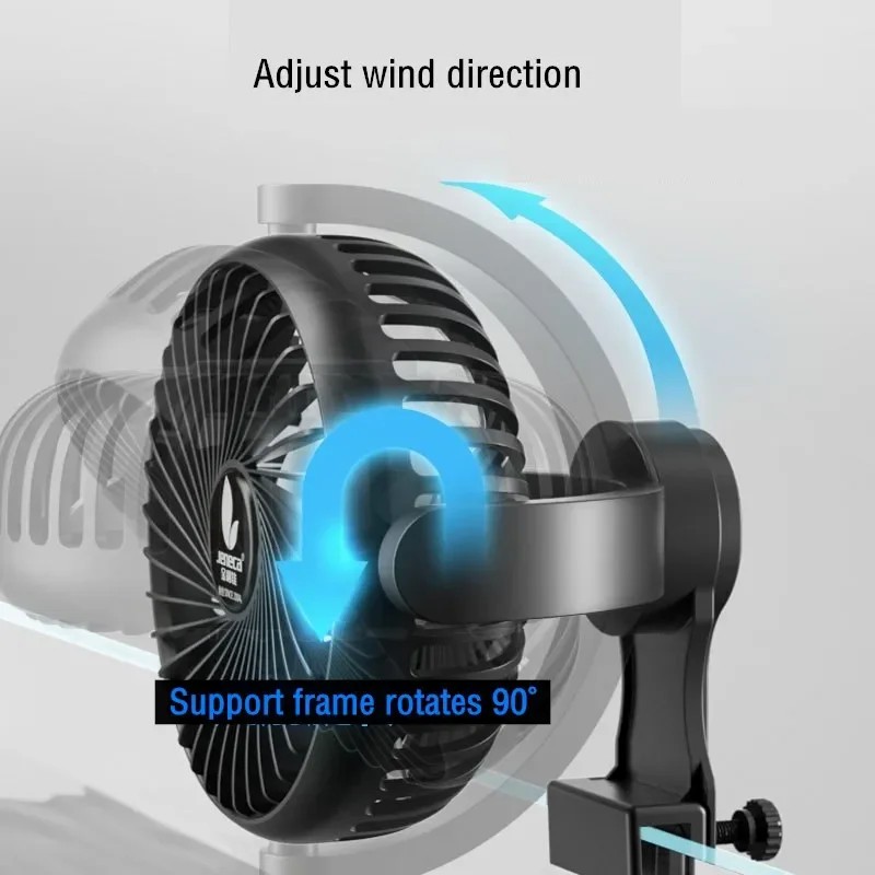 مروحة تبريد قوية دوارة 360 درج - مراجعة Marine Aquarium Temperature وسعره