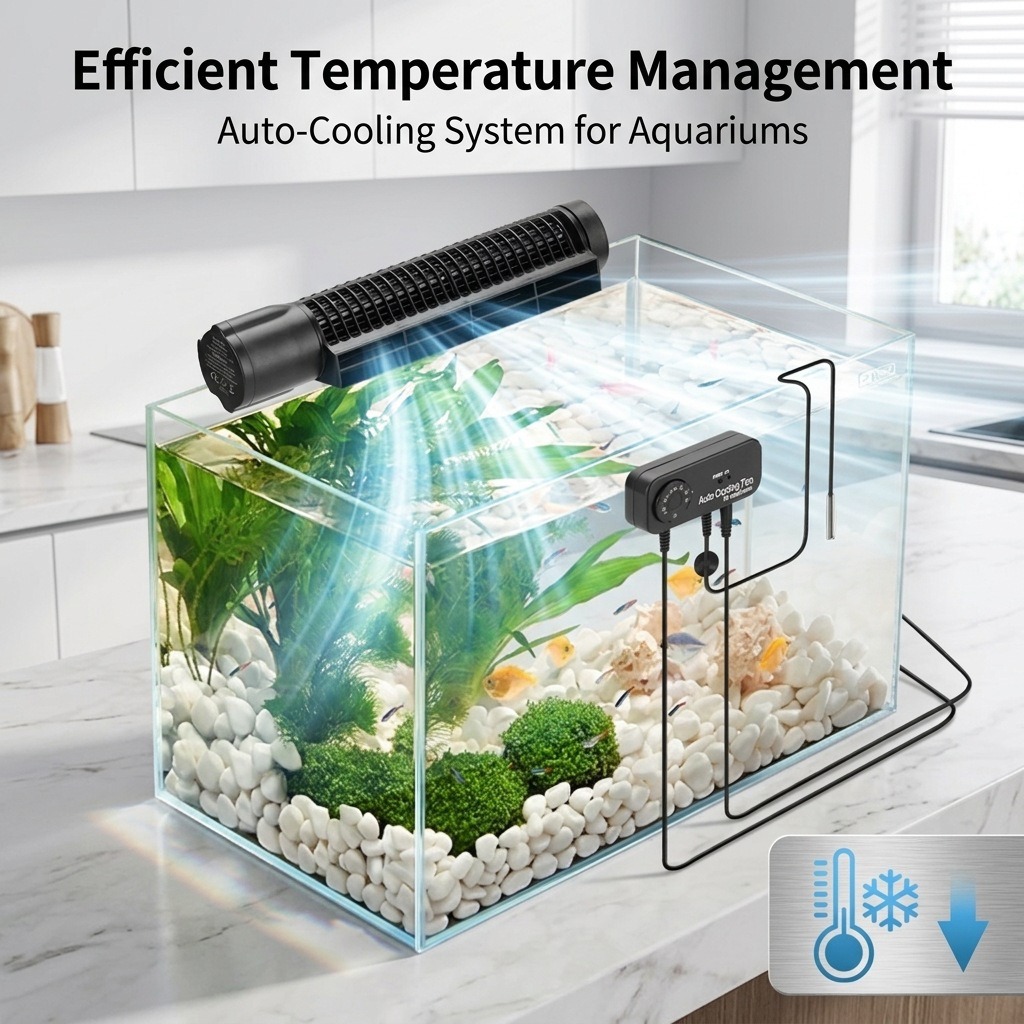 مروحة تبريد للأحواض المائية 3  - مراجعة Marine Aquarium Temperature وسعره