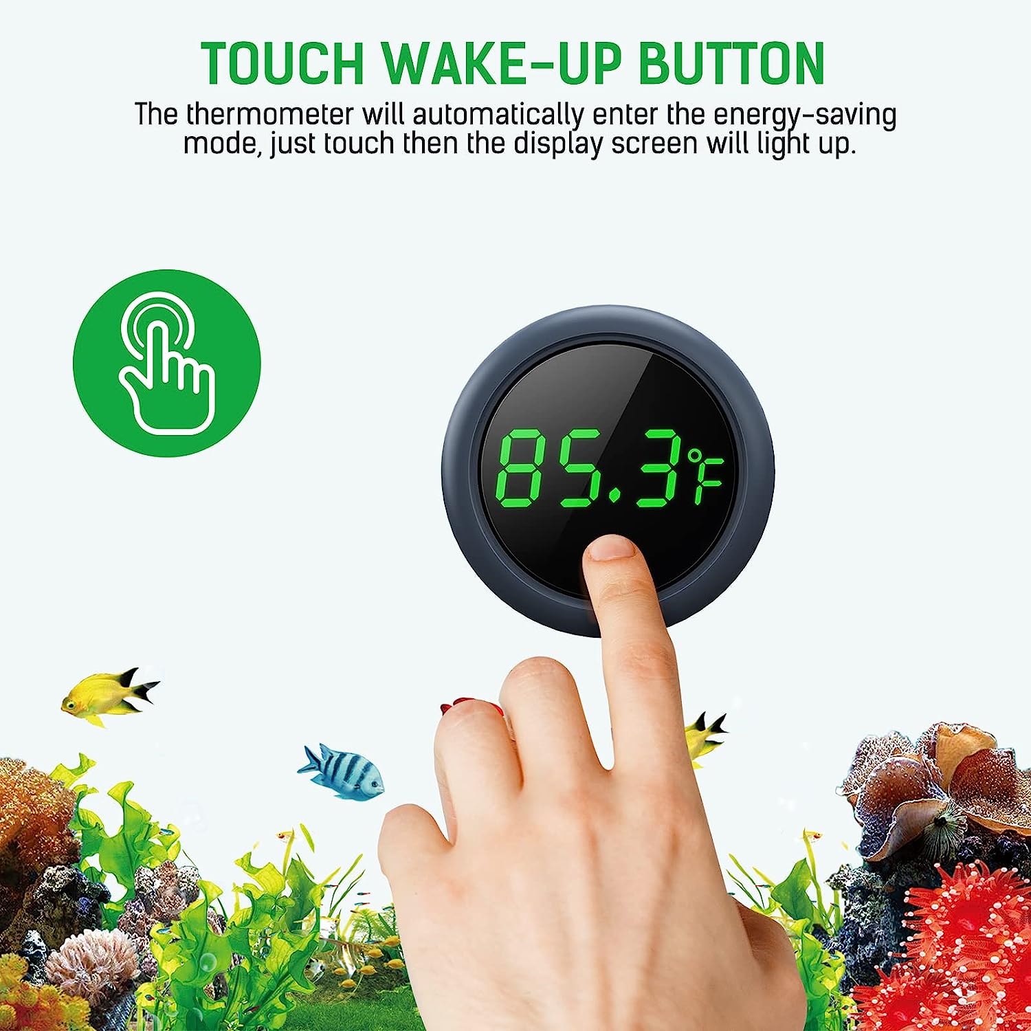 ميزان حرارة رقمي لخزان الأسماك - مراجعة Marine Aquarium Temperature وسعره