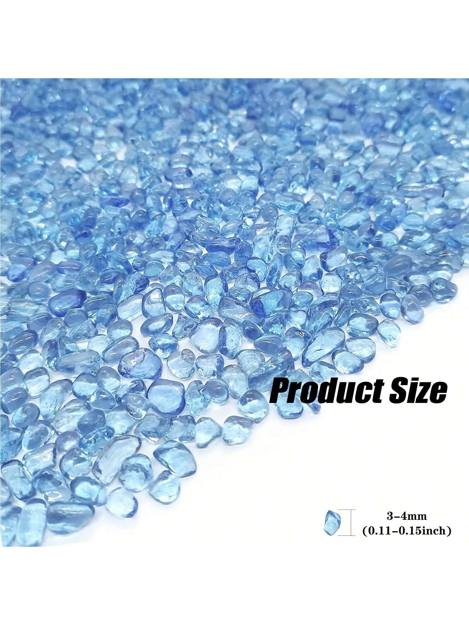 الأزرق الزجاج الحصى 3 4 مللي م - مراجعة Marine Aquarium Gravel وسعره